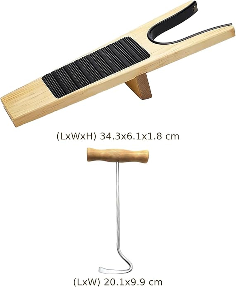 Boot Jack and Hook Set – Wooden Work Boot Remover and Puller