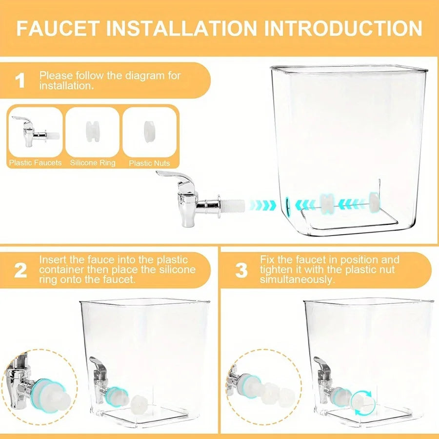 Laundry Detergent Dispenser – Clear Liquid Soap Tank with Steel Tap – image 7