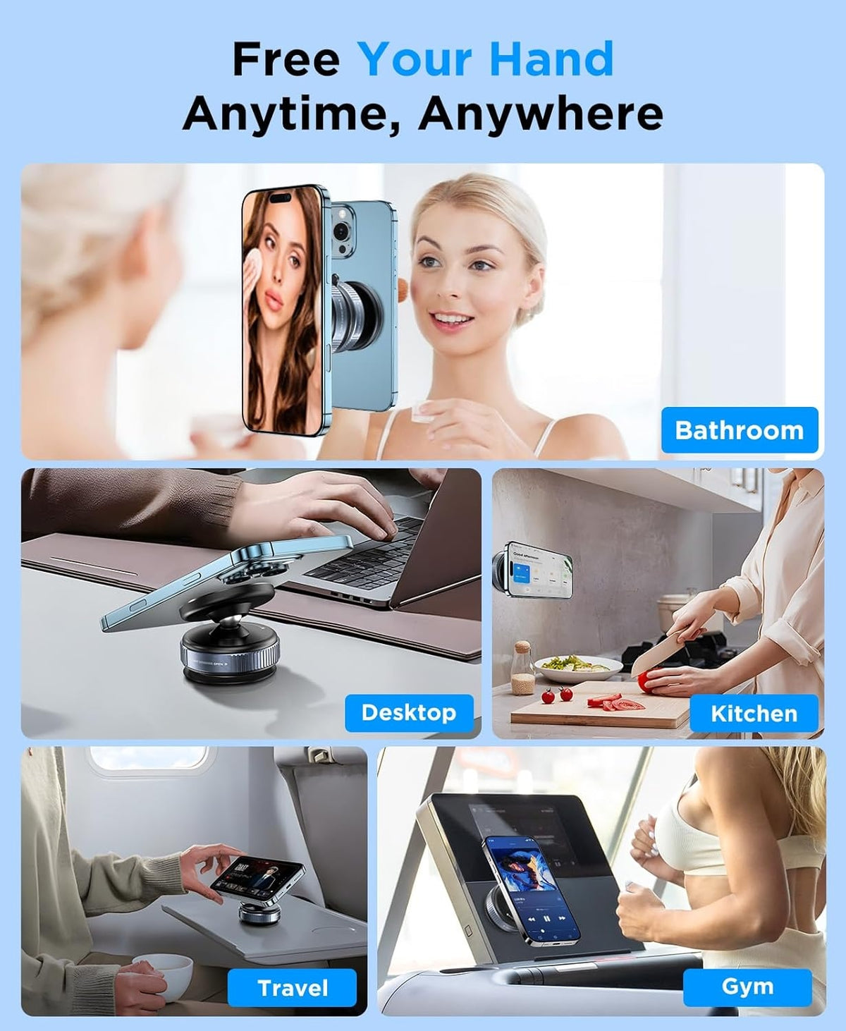 Magnetic Car Phone Mount – Vacuum Suction with 20 N56 Magnets – image 7