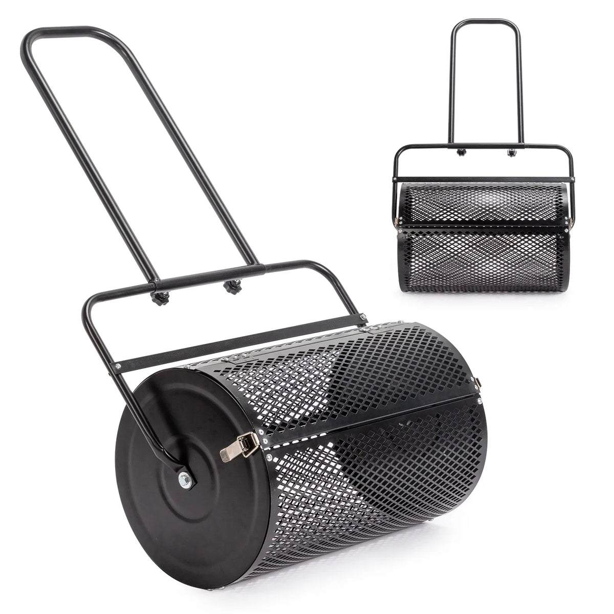 24 Inch Compost Spreader, Peat Moss Roller for Lawn Topdressing – image 3