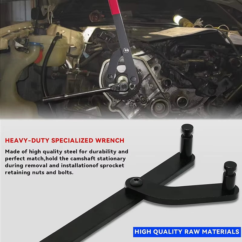 Camshaft Pulley Holder Tool, Universal Cam Sprocket Holding Wrench – image 4