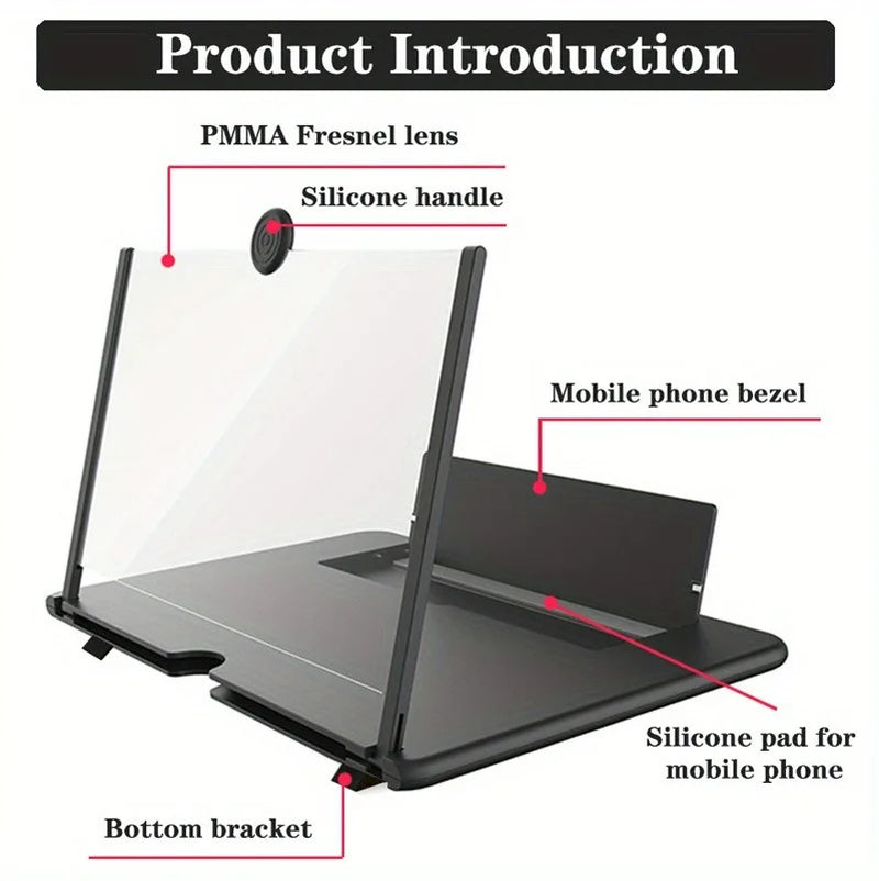 Phone Screen Magnifier – 10 Inch HD Fold-Out Amplifier Stand – image 3