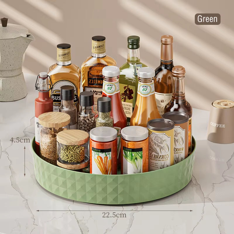 Rotating Spice Rack Tray - 360 Degree Turntable, Non-Slip – image 8