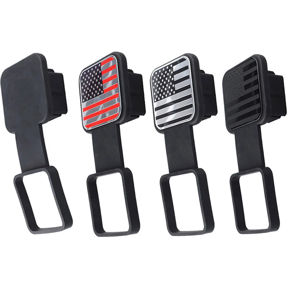 Trailer Hitch Cover – 2 in Receiver Plug with Metal Badge – image 4