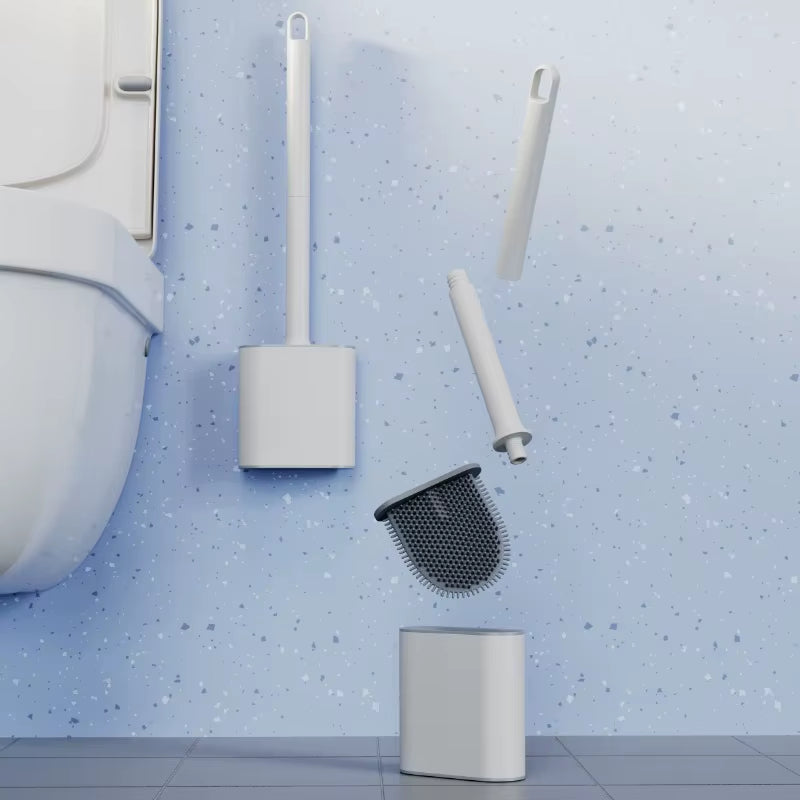 Silicone Toilet Brush with Wall Holder – image 5