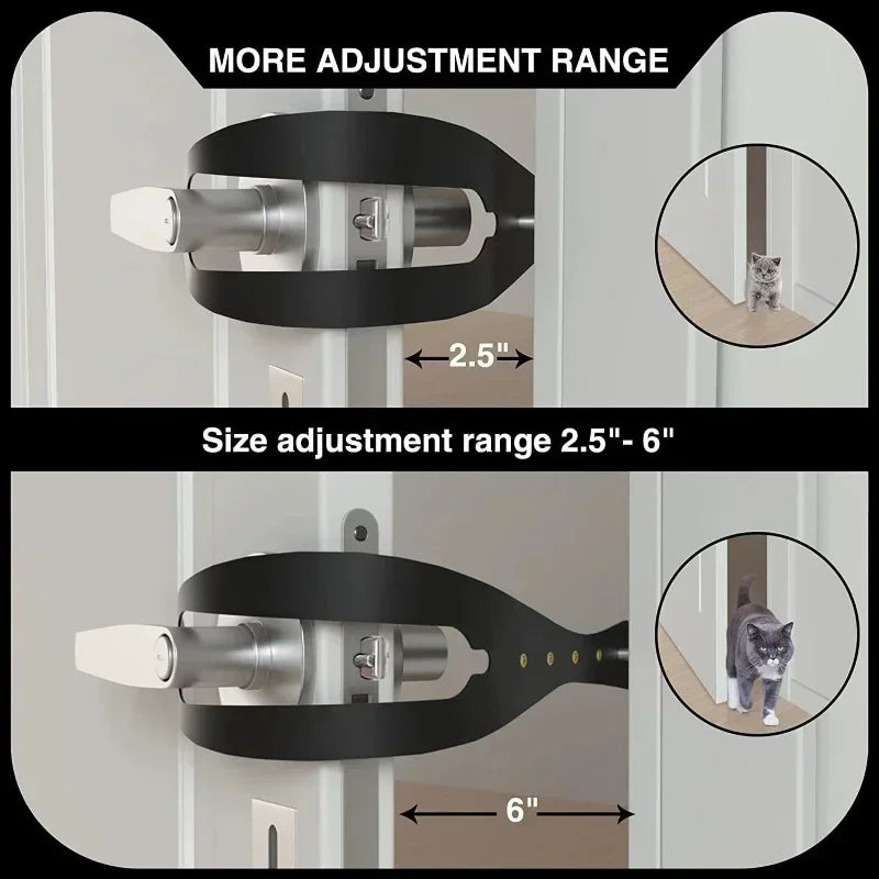 Cat Door Holder Latch - Adjustable Fish Door Stopper Strap