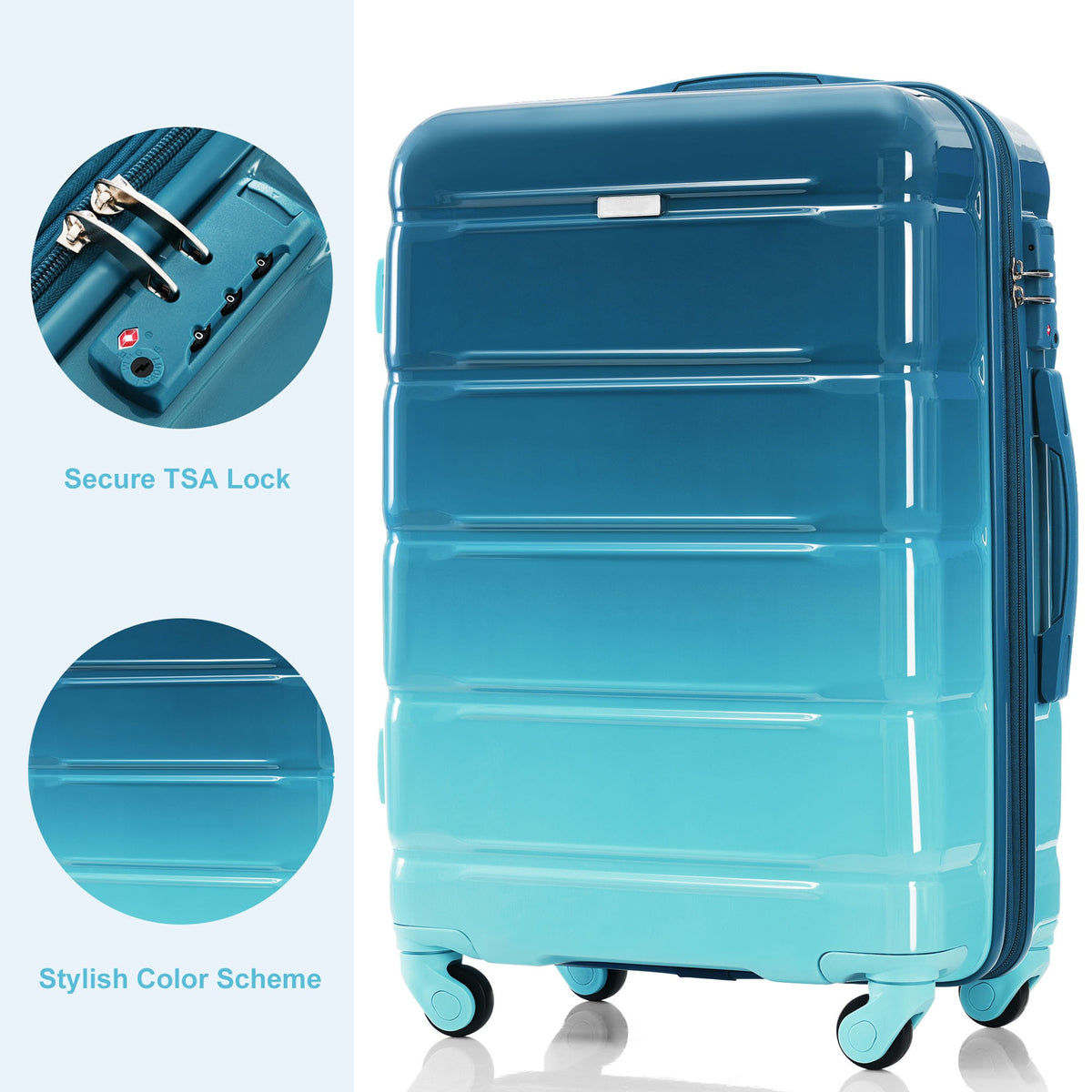 3-Piece Luggage Set, 28 in Checked Suitcase, Duffel and Toiletry Bag – image 3