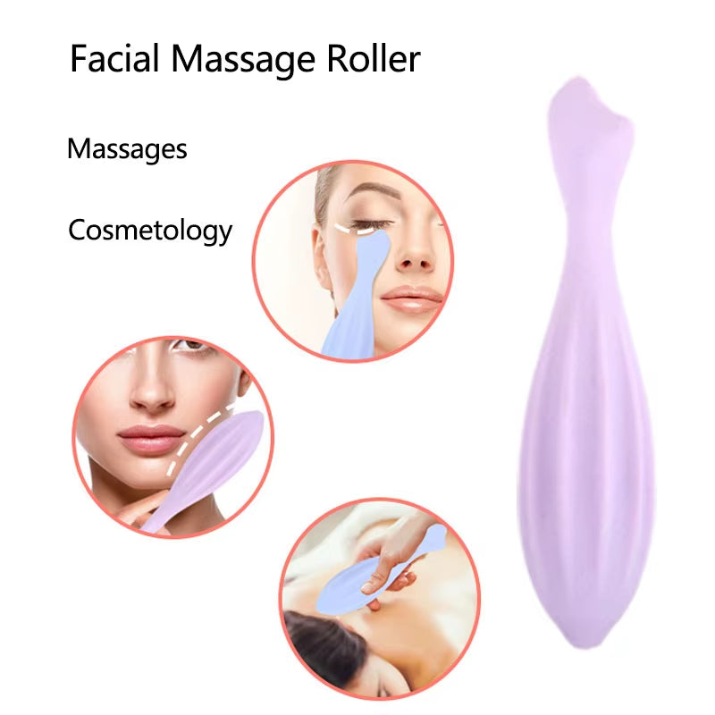 Silicone Face & Eye Massage Roller - Facial Beauty Skincare Tool – image 3