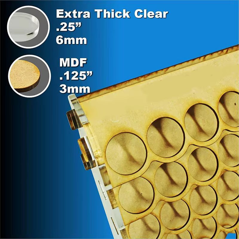35 Slot Paint Organizer Rack For 34mm Hobby Paint Bottles – image 5