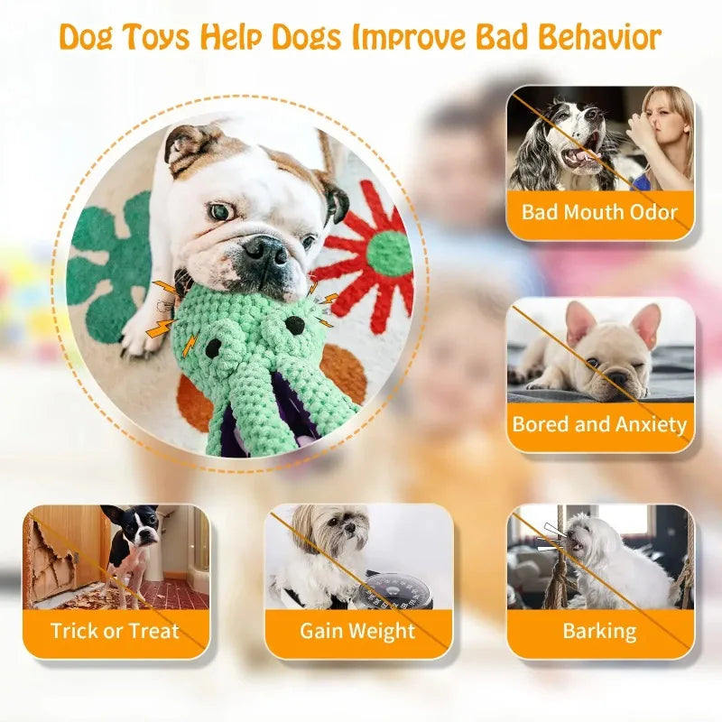 Squeaky Octopus Chew Toy for Dogs – image 4