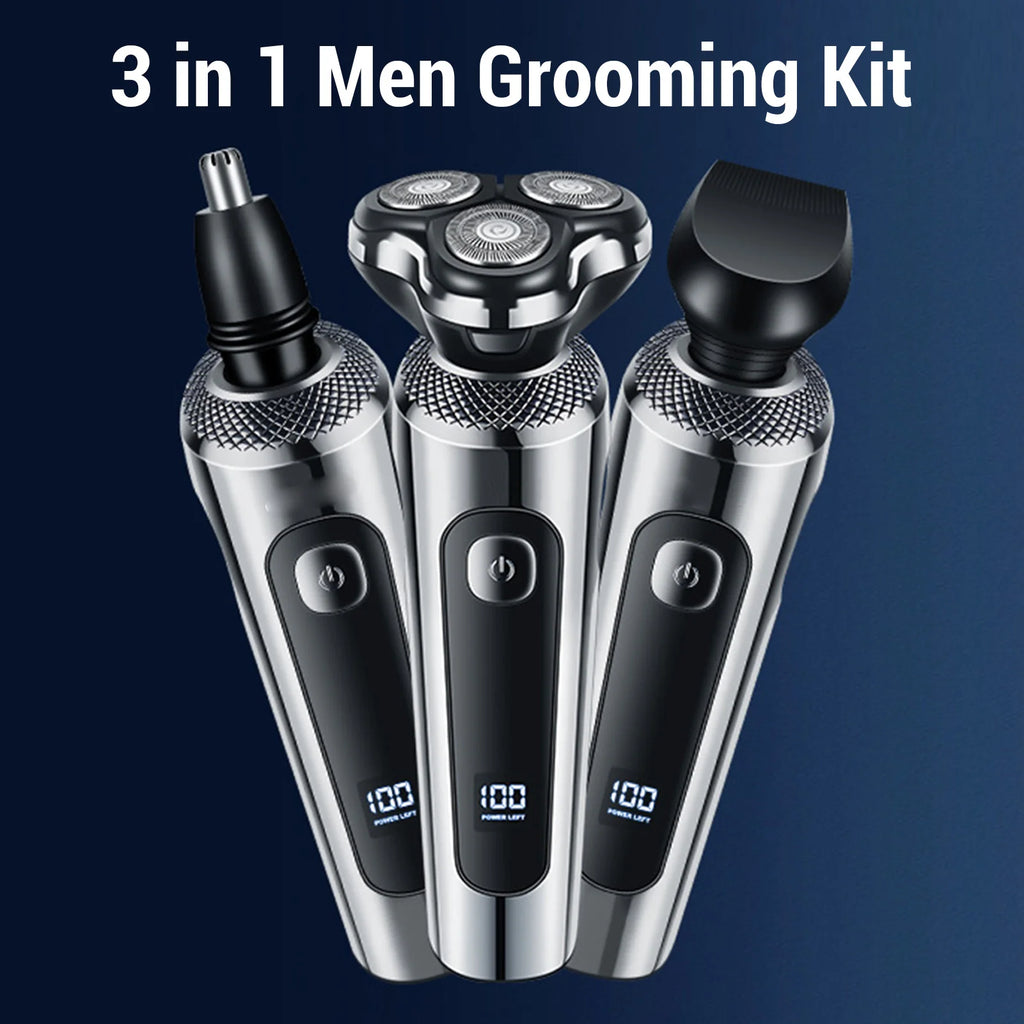 Beard Trimmer 3-in-1, Waterproof Floating-Head Grooming Kit – image 3