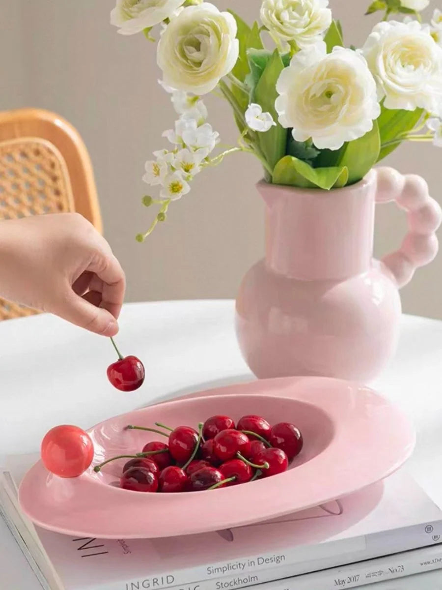 Handmade Ceramic Rim Soup Bowl with Bubble Dot Edge – image 3