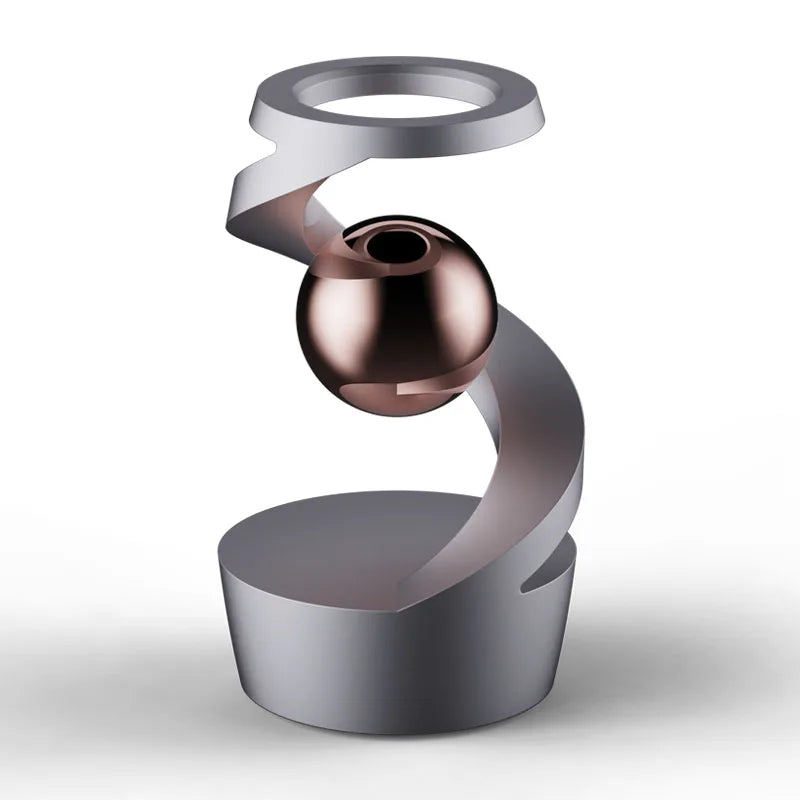 Gravity Defying Floating Gyroscope - Metal Kinetic Desk Toy for Adults