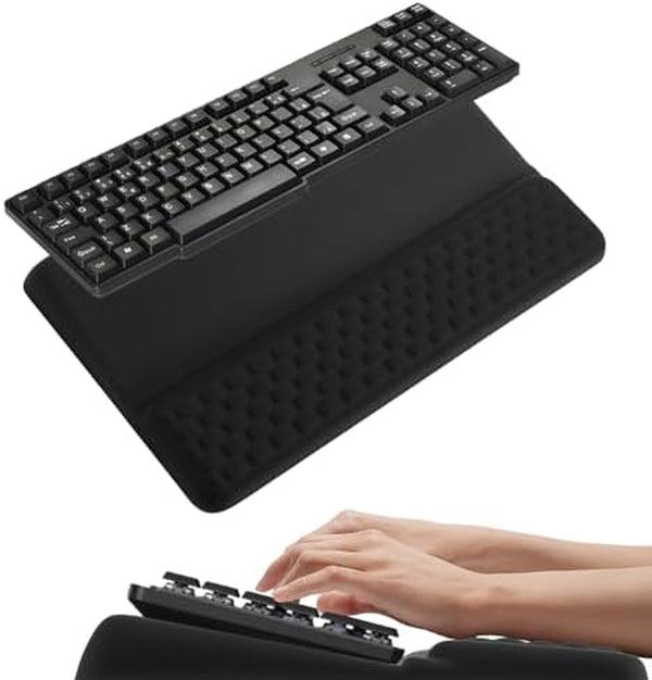 Keyboard Wrist Rest with Tilted Stand, Memory Foam