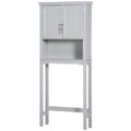 Over the Toilet Storage Cabinet with Shaker Doors, Grey