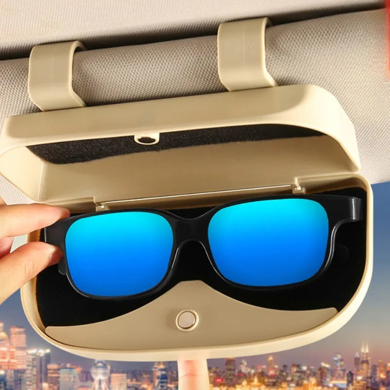 Car Sun Visor Sunglasses Holder - Eyeglass Case Clip for Visor – image 3