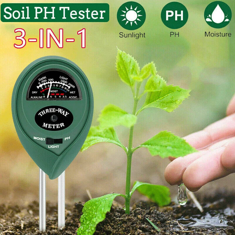 Soil Moisture Meter 3-in-1 - pH, Moisture & Light Tester – image 7