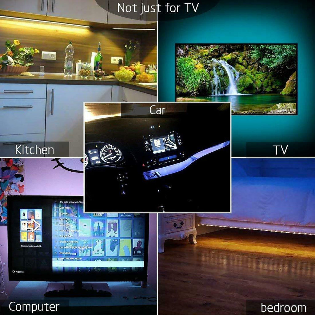 USB LED Strip Lights for TV Backlight, RGB 5050 with Remote – image 7