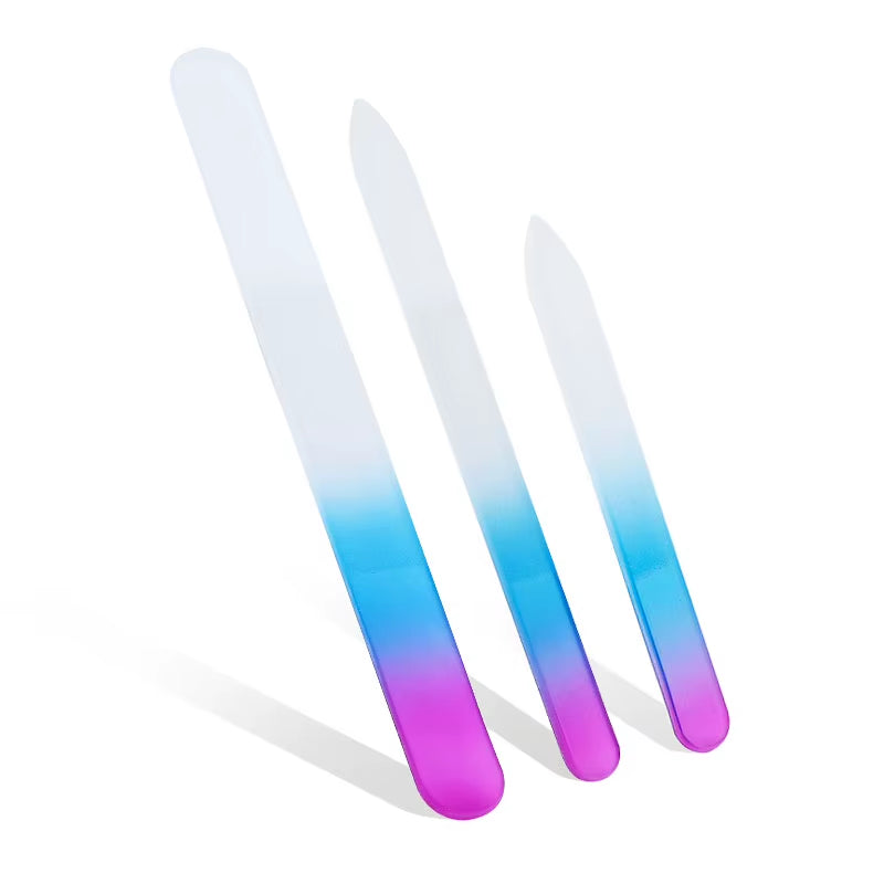 Glass Nail File 3-Pack Frosted Manicure Files – image 2