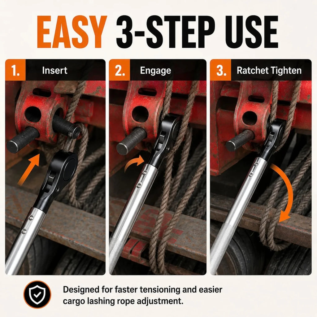 Winch Bar Ratchet for Flatbed Strap Winches, Reversible – image 2