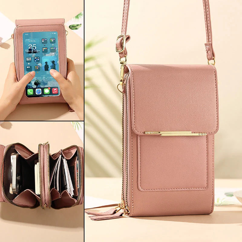 Crossbody Phone Bag – Touchscreen Wallet Purse with Card Slots – image 5