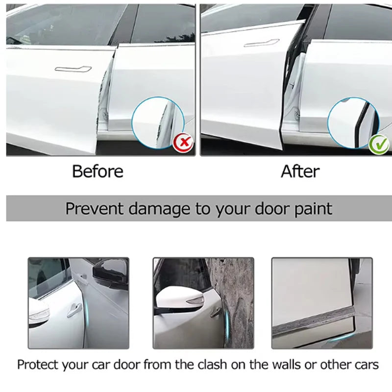 Car Door Edge Guard – U-Shaped Rubber Protector Strip – image 3