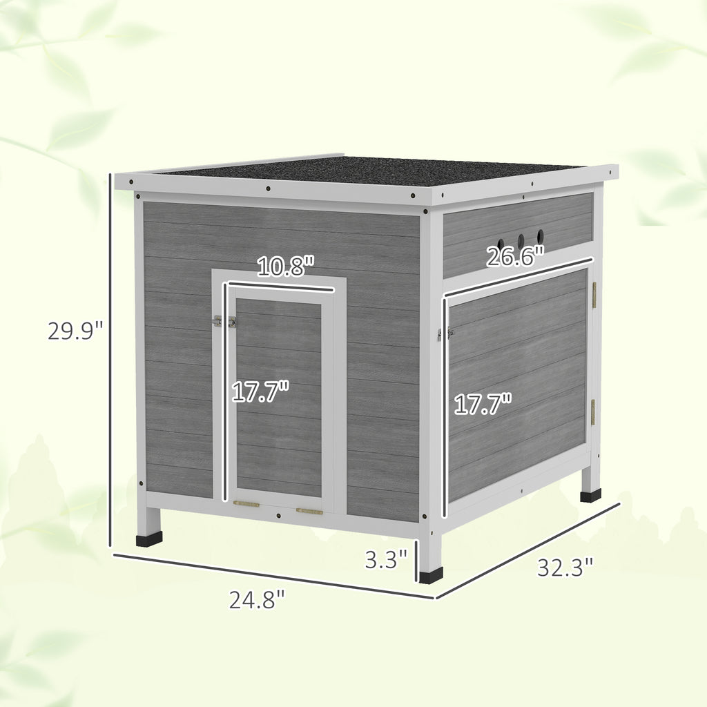 Wooden Duck & Chicken Coop with Openable Roof and Ramp, 2-4 Birds – image 2