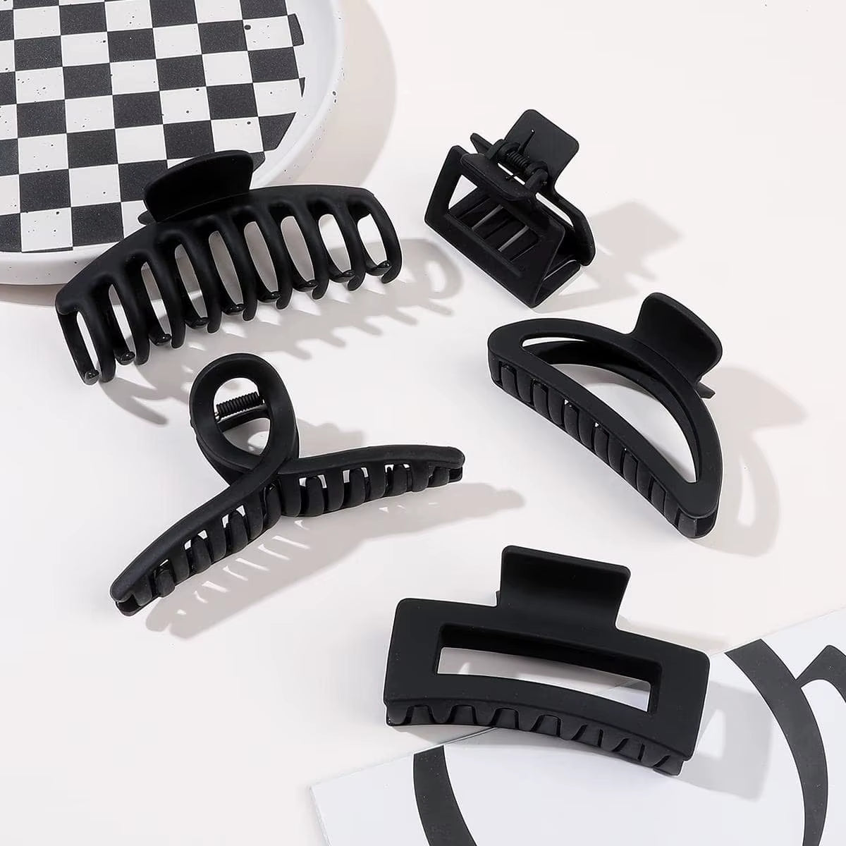 Hair Claw Clips 5-Pack Large Matte Strong-Hold Clips – image 7