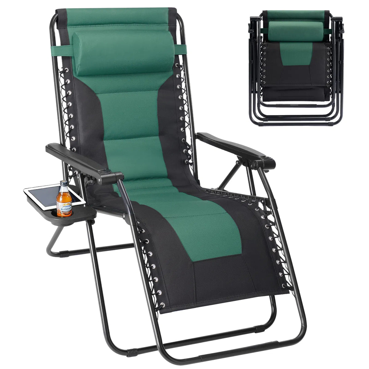 Padded Zero Gravity Recliner Chair with Adjustable Headrest – image 7