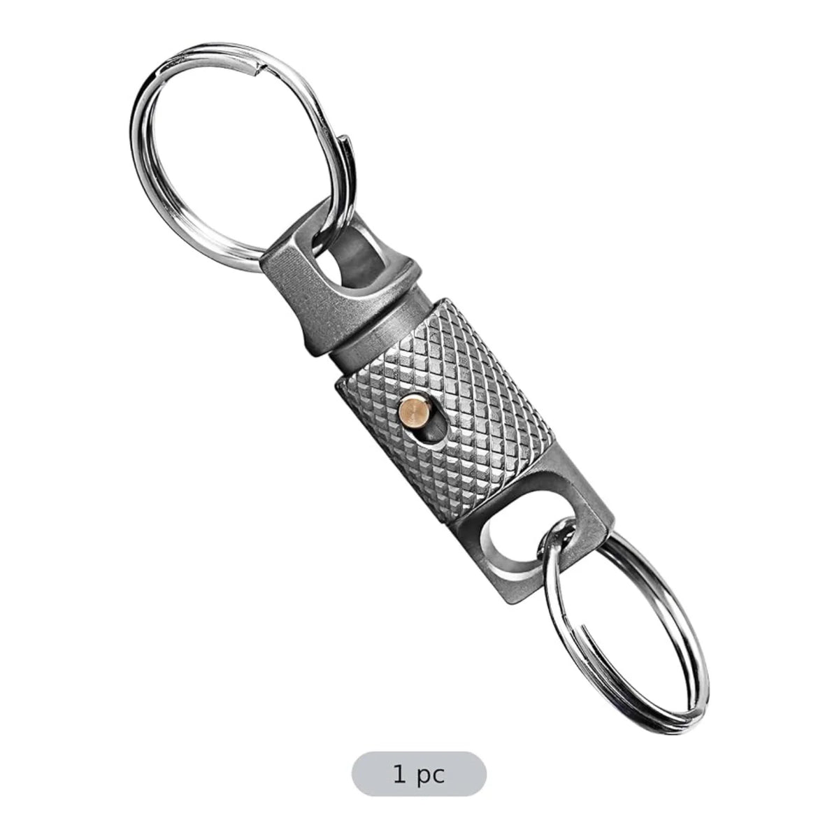 Titanium Keychain – Quick-Release 360° Swivel Key Ring – image 2