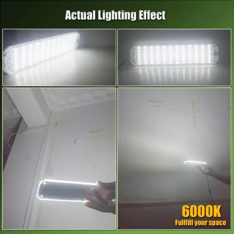 72 LED Interior Light Bar 12-80V with Switch for Cars, Vans, RVs – image 7