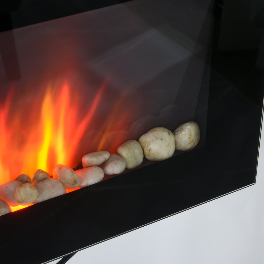 28.5 Inch Wall Mounted Electric Fireplace 1450W with 7 Flame Colors – image 8