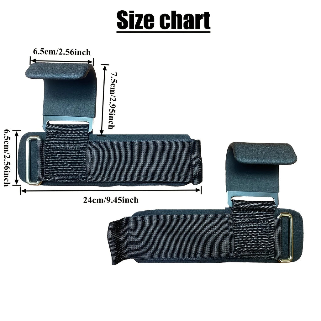 Weight Lifting Hook Grips with Wrist Wraps for Pull-Ups – image 3