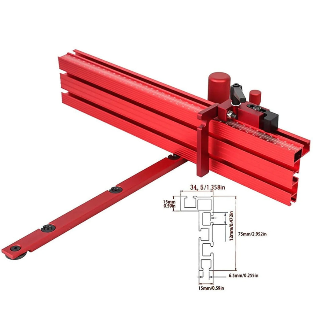 Table Saw Miter Gauge with Aluminum Fence and Flip Stop – image 4