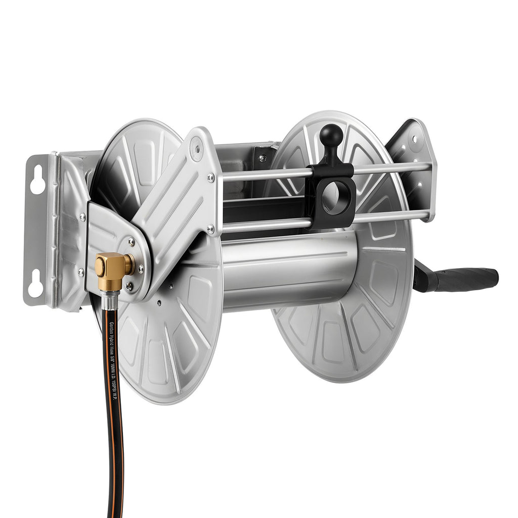 Wall Mounted Garden Hose Reel 150 ft with Hose Guide – image 1