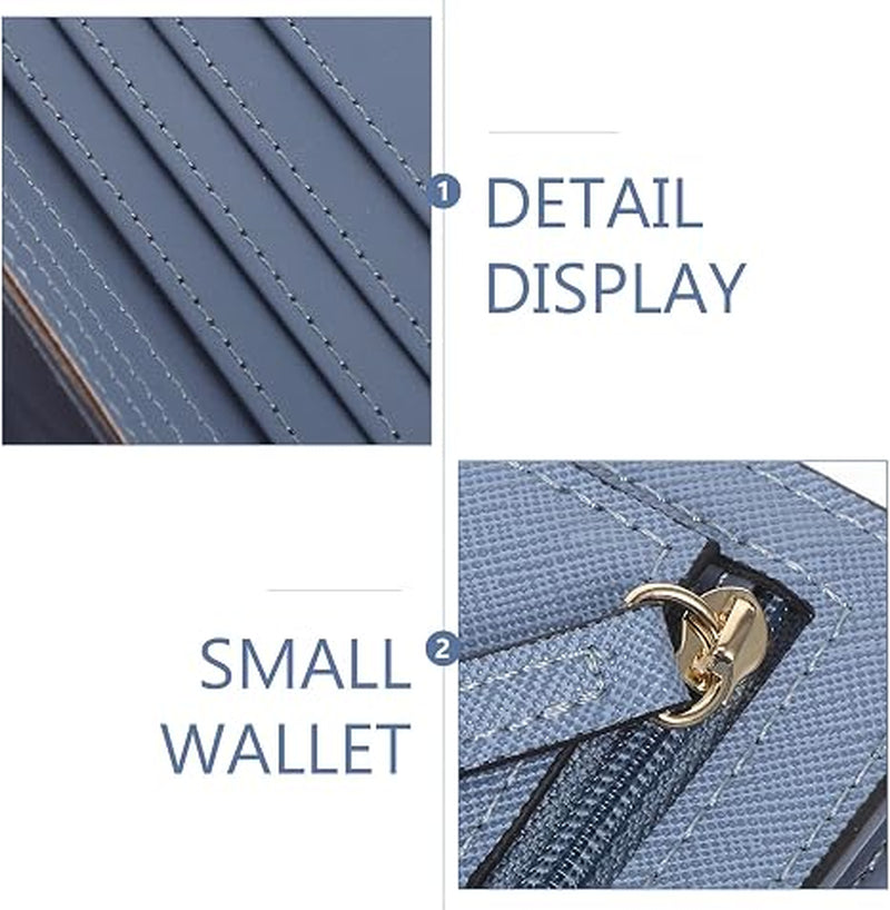 Slim Wallet for Women, Ultra Thin PU Leather Card Wallet – image 3