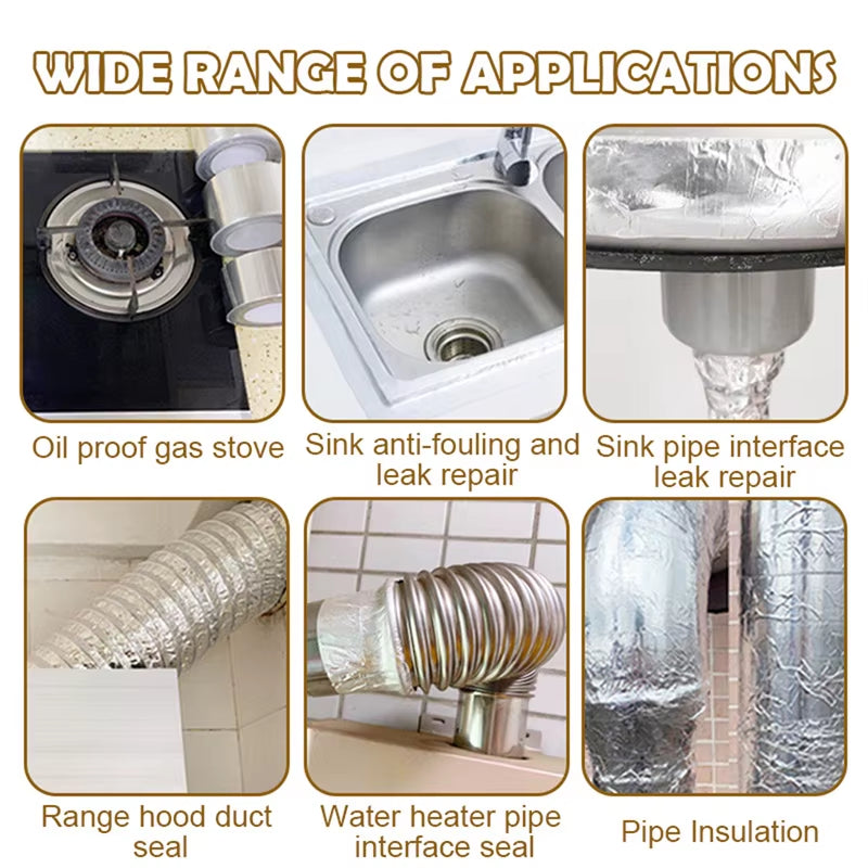 Waterproof Sink & Countertop Seal Tape - Anti-Mold Aluminum Foil Gap Tape