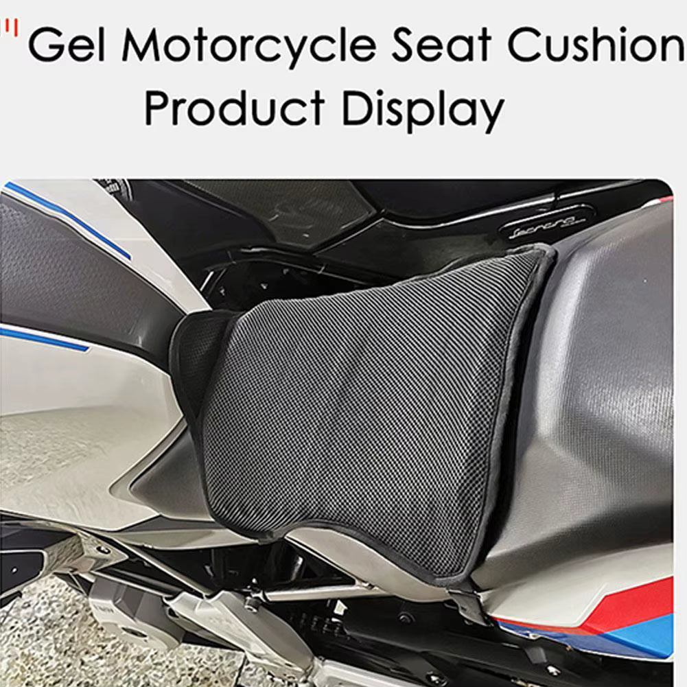 Motorcycle Gel Seat Cushion with Breathable Mesh and Anti-Slip Base – image 4