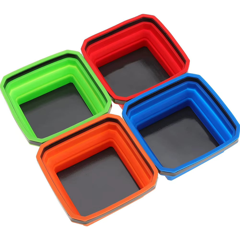 Magnetic Screw Tray 4.5" - Collapsible Silicone Parts Bowl – image 3