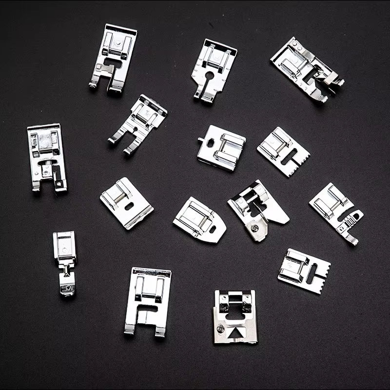 32-Piece Sewing Machine Presser Foot Set for Quilting and Hemming – image 5
