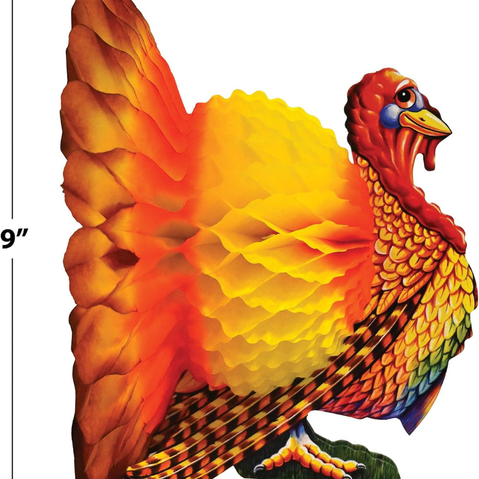 Tissue Paper Turkey Centerpieces 12 Inch, Set of 3 – image 2