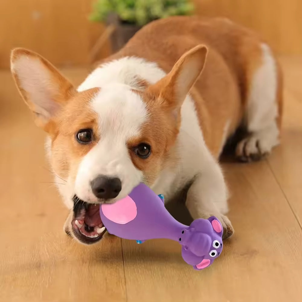 Latex Squeaky Dog Toys 4-Pack - Soft Animal Chew Set – image 3