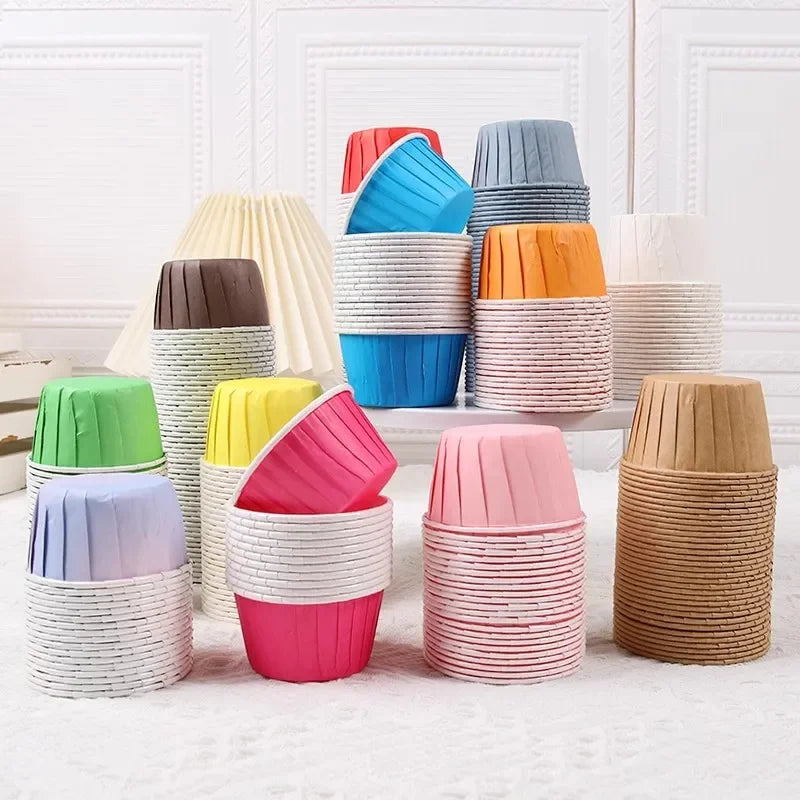Cupcake Liners 50 Pack - Large Muffin Baking Paper Cups