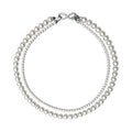 Double Layer Pearl Necklace - Sterling Silver with Gift Box