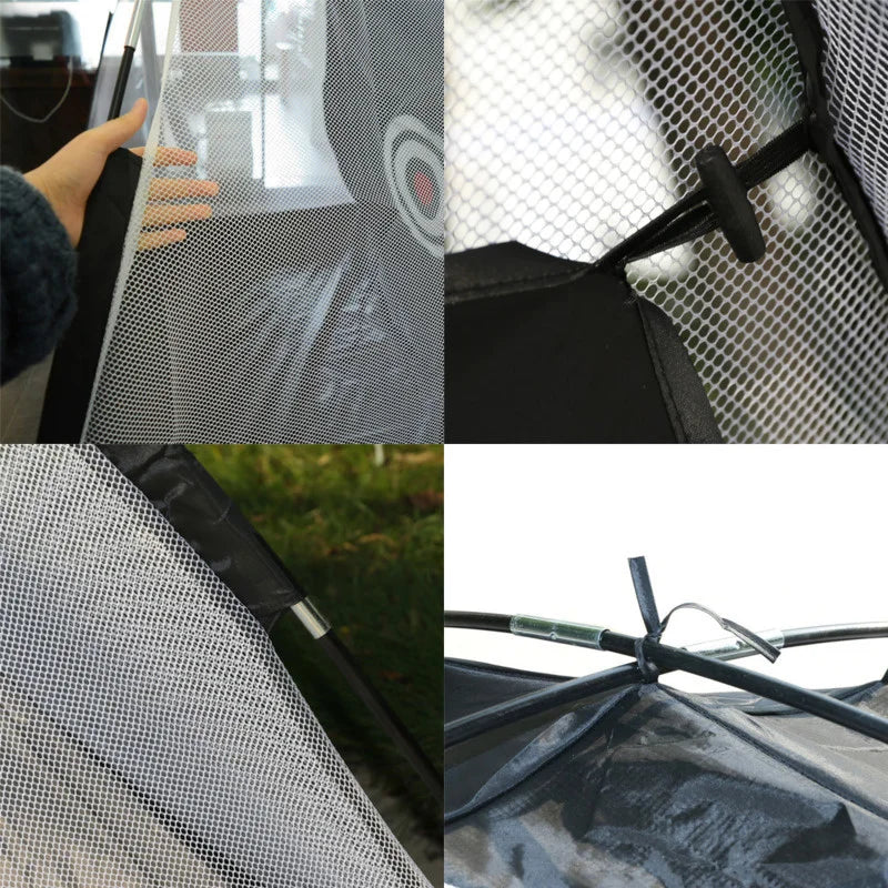 Foldable Golf Hitting Cage 118 x 71 x 79 in, Indoor Outdoor Net – image 6