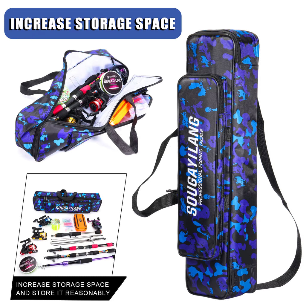 Large-Capacity Nylon Fishing Rod & Tackle Bag – image 5