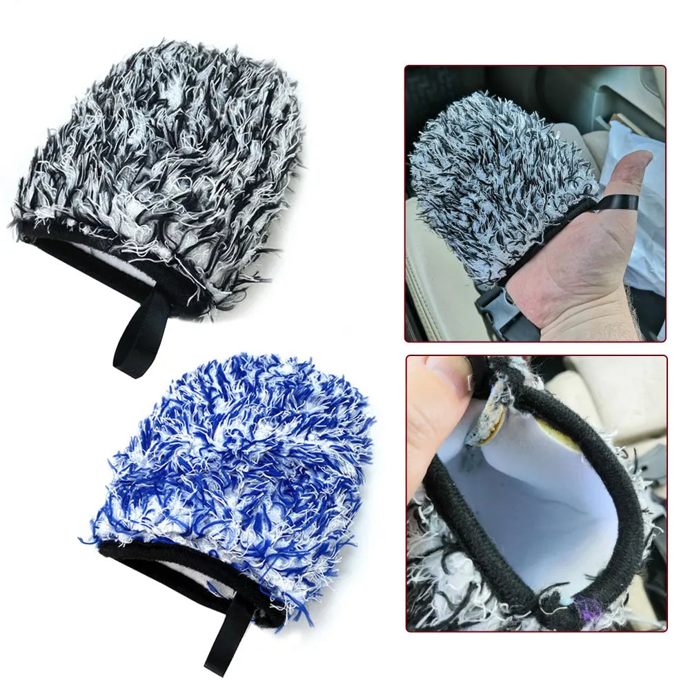 Wheel Detailing Mitt - Two-Sided Microfiber Finger Pocket Wash Glove – image 7