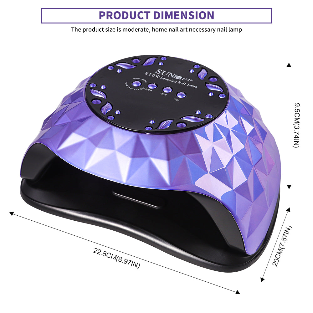 Gel Nail Lamp with 4 Timers and Removable Base, LED Nail Dryer – image 4
