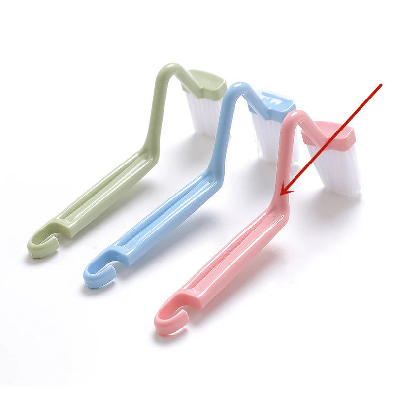 Toilet Rim Brush Curved Long Handle Under-Rim Cleaner – image 11