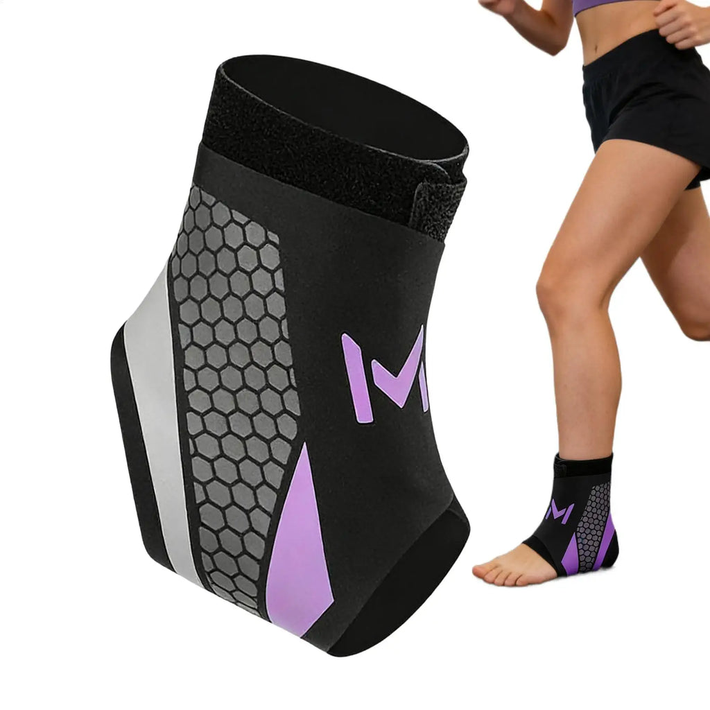 Ankle Compression Sleeve with Strap, Breathable Sports Brace – image 6